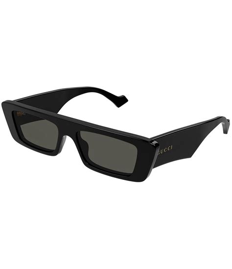 gucci gold rectangular sunglasses|gucci rectangular sunglasses men.